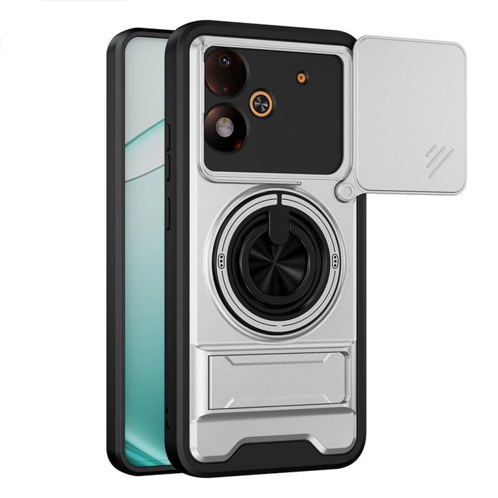 Funda para teléfono multifuncional magnética a prueba de golpes con ventana deslizante para lente, For Xiaomi 17T Pro 5G, For Xiaomi 17T 5G, For Xiaomi Poco X8 Pro Max 5G, For Xiaomi Poco X8 Pro 5G, For Xiaomi Poco M7 4G 169mm, For Xiaomi 15T Pro 5G   ...