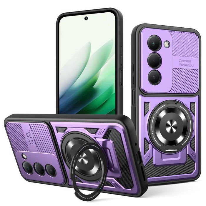 Funda para teléfono MagSafe con soporte giratorio Armor, For Redmi K90 Pro Max / Poco F8 Ultra, For Redmi K90 / Poco F8 Pro, For Redmi 15 5G Global / 4G SEA 169mm, For Redmi 15 5G / 4G EU 171mm, For Redmi 15C 5G / 4G Global 171mm