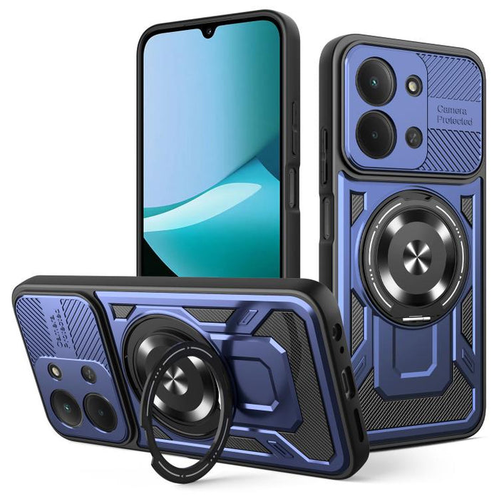 Funda para teléfono MagSafe con soporte giratorio Armor, For Redmi K90 Pro Max / Poco F8 Ultra, For Redmi K90 / Poco F8 Pro, For Redmi 15 5G Global / 4G SEA 169mm, For Redmi 15 5G / 4G EU 171mm, For Redmi 15C 5G / 4G Global 171mm