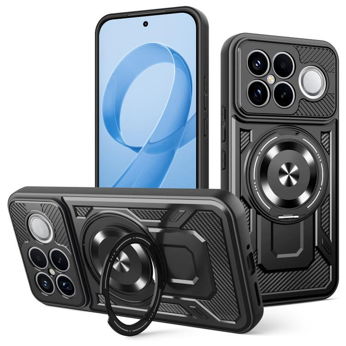 Funda para teléfono MagSafe con soporte giratorio Armor, For Redmi K90 Pro Max / Poco F8 Ultra, For Redmi K90 / Poco F8 Pro, For Redmi 15 5G Global / 4G SEA 169mm, For Redmi 15 5G / 4G EU 171mm, For Redmi 15C 5G / 4G Global 171mm