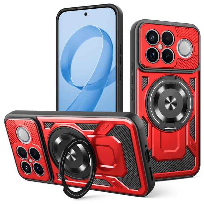 Funda para teléfono MagSafe con soporte giratorio Armor, For Redmi K90 Pro Max / Poco F8 Ultra, For Redmi K90 / Poco F8 Pro, For Redmi 15 5G Global / 4G SEA 169mm, For Redmi 15 5G / 4G EU 171mm, For Redmi 15C 5G / 4G Global 171mm