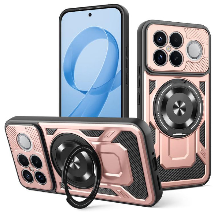 Funda para teléfono MagSafe con soporte giratorio Armor, For Redmi K90 Pro Max / Poco F8 Ultra, For Redmi K90 / Poco F8 Pro, For Redmi 15 5G Global / 4G SEA 169mm, For Redmi 15 5G / 4G EU 171mm, For Redmi 15C 5G / 4G Global 171mm