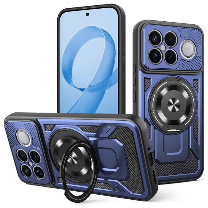 Funda para teléfono MagSafe con soporte giratorio Armor, For Redmi K90 Pro Max / Poco F8 Ultra, For Redmi K90 / Poco F8 Pro, For Redmi 15 5G Global / 4G SEA 169mm, For Redmi 15 5G / 4G EU 171mm, For Redmi 15C 5G / 4G Global 171mm