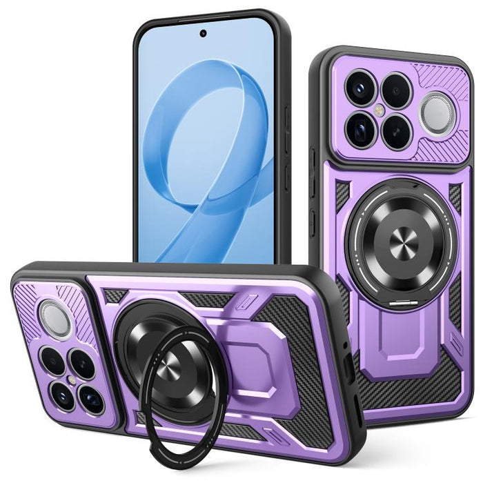 Funda para teléfono MagSafe con soporte giratorio Armor, For Redmi K90 Pro Max / Poco F8 Ultra, For Redmi K90 / Poco F8 Pro, For Redmi 15 5G Global / 4G SEA 169mm, For Redmi 15 5G / 4G EU 171mm, For Redmi 15C 5G / 4G Global 171mm