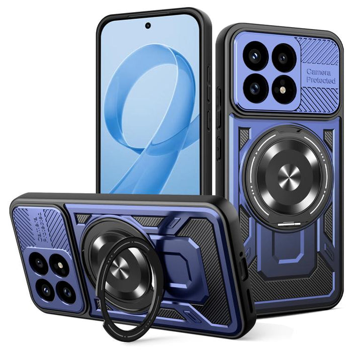 Funda para teléfono MagSafe con soporte giratorio Armor, For Redmi K90 Pro Max / Poco F8 Ultra, For Redmi K90 / Poco F8 Pro, For Redmi 15 5G Global / 4G SEA 169mm, For Redmi 15 5G / 4G EU 171mm, For Redmi 15C 5G / 4G Global 171mm