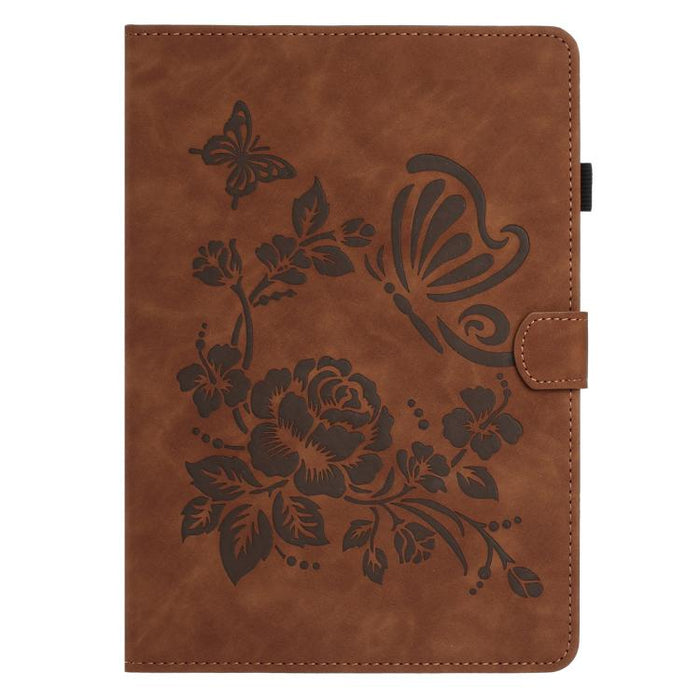 Funda inteligente para tablet de piel con relieve de mariposa y flores, For Xiaomi Redmi Pad 2 2025