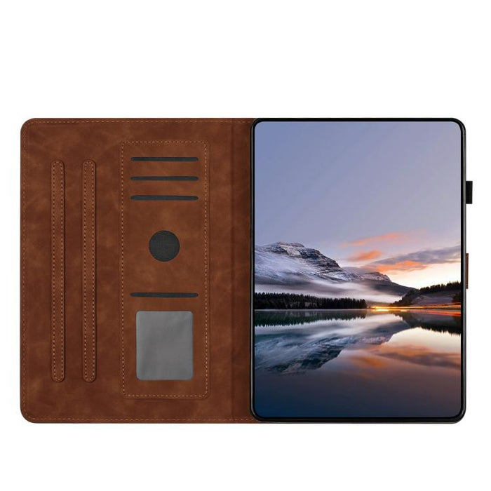 Funda inteligente para tablet de piel con relieve de mariposa y flores, For Xiaomi Redmi Pad 2 2025