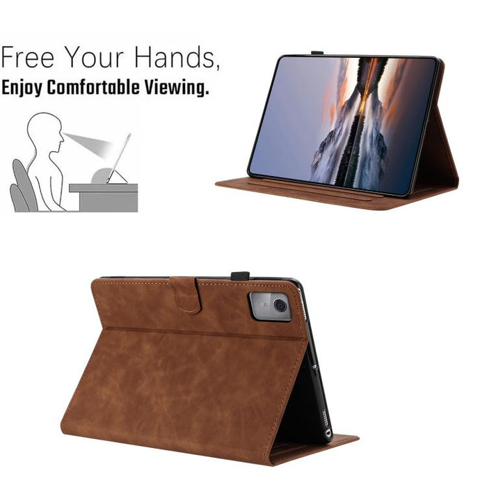 Funda inteligente para tablet de piel con relieve de mariposa y flores, For Xiaomi Redmi Pad 2 2025
