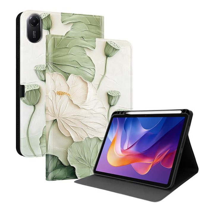 Funda para tablet inteligente de piel vegana con diseño de voltaje pintado y ranura para lápiz., For Xiaomi Redmi Pad 2, For Xiaomi Pad 7 / Pad 7 Pro, For Xiaomi Poco Pad 5G / Redmi Pad Pro 12.1, For Xiaomi Redmi Pad SE, For Xiaomi Pad 6               ...