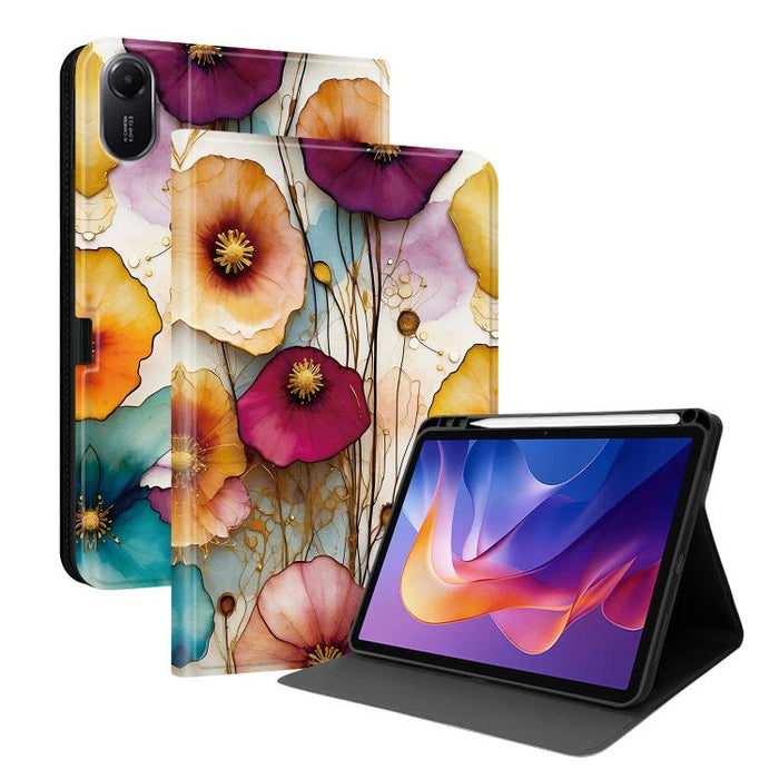 Funda para tablet inteligente de piel vegana con diseño de voltaje pintado y ranura para lápiz., For Xiaomi Redmi Pad 2, For Xiaomi Pad 7 / Pad 7 Pro, For Xiaomi Poco Pad 5G / Redmi Pad Pro 12.1, For Xiaomi Redmi Pad SE, For Xiaomi Pad 6               ...