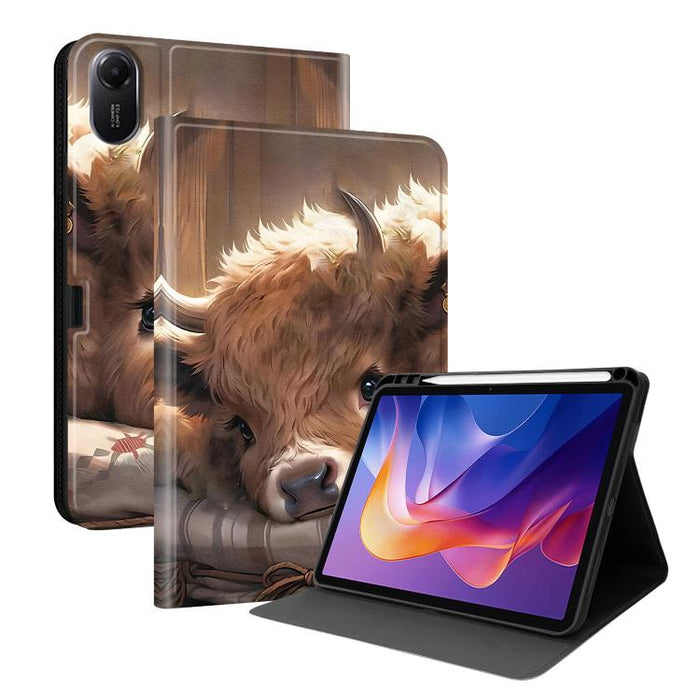 Funda para tablet inteligente de piel vegana con diseño de voltaje pintado y ranura para lápiz., For Xiaomi Redmi Pad 2, For Xiaomi Pad 7 / Pad 7 Pro, For Xiaomi Poco Pad 5G / Redmi Pad Pro 12.1, For Xiaomi Redmi Pad SE, For Xiaomi Pad 6               ...