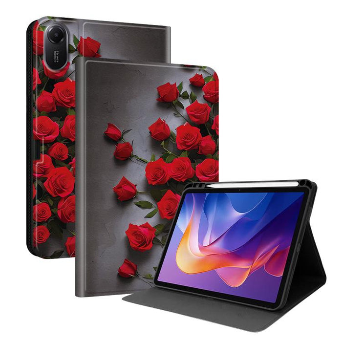 Funda para tablet inteligente de piel vegana con diseño de voltaje pintado y ranura para lápiz., For Xiaomi Redmi Pad 2, For Xiaomi Pad 7 / Pad 7 Pro, For Xiaomi Poco Pad 5G / Redmi Pad Pro 12.1, For Xiaomi Redmi Pad SE, For Xiaomi Pad 6               ...