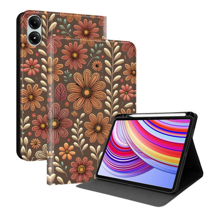 Funda para tablet inteligente de piel vegana con diseño de voltaje pintado y ranura para lápiz., For Xiaomi Redmi Pad 2, For Xiaomi Pad 7 / Pad 7 Pro, For Xiaomi Poco Pad 5G / Redmi Pad Pro 12.1, For Xiaomi Redmi Pad SE, For Xiaomi Pad 6               ...