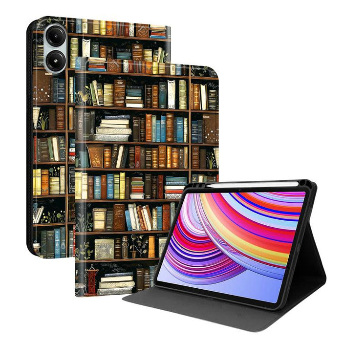 Funda para tablet inteligente de piel vegana con diseño de voltaje pintado y ranura para lápiz., For Xiaomi Redmi Pad 2, For Xiaomi Pad 7 / Pad 7 Pro, For Xiaomi Poco Pad 5G / Redmi Pad Pro 12.1, For Xiaomi Redmi Pad SE, For Xiaomi Pad 6               ...