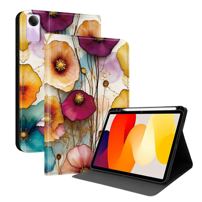 Funda para tablet inteligente de piel vegana con diseño de voltaje pintado y ranura para lápiz., For Xiaomi Redmi Pad 2, For Xiaomi Pad 7 / Pad 7 Pro, For Xiaomi Poco Pad 5G / Redmi Pad Pro 12.1, For Xiaomi Redmi Pad SE, For Xiaomi Pad 6               ...