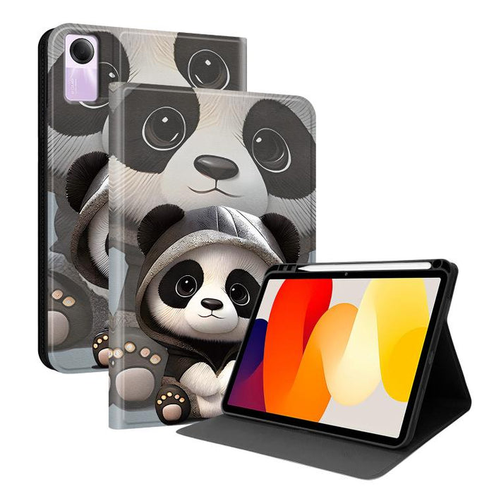 Funda para tablet inteligente de piel vegana con diseño de voltaje pintado y ranura para lápiz., For Xiaomi Redmi Pad 2, For Xiaomi Pad 7 / Pad 7 Pro, For Xiaomi Poco Pad 5G / Redmi Pad Pro 12.1, For Xiaomi Redmi Pad SE, For Xiaomi Pad 6               ...