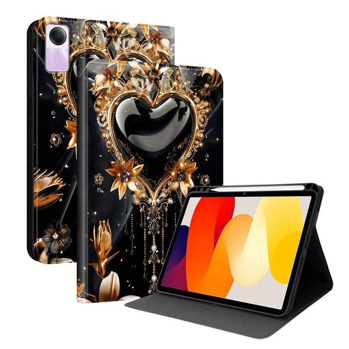 Funda para tablet inteligente de piel vegana con diseño de voltaje pintado y ranura para lápiz., For Xiaomi Redmi Pad 2, For Xiaomi Pad 7 / Pad 7 Pro, For Xiaomi Poco Pad 5G / Redmi Pad Pro 12.1, For Xiaomi Redmi Pad SE, For Xiaomi Pad 6               ...