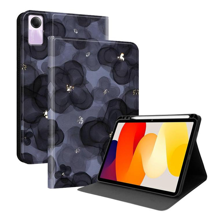 Funda para tablet inteligente de piel vegana con diseño de voltaje pintado y ranura para lápiz., For Xiaomi Redmi Pad 2, For Xiaomi Pad 7 / Pad 7 Pro, For Xiaomi Poco Pad 5G / Redmi Pad Pro 12.1, For Xiaomi Redmi Pad SE, For Xiaomi Pad 6               ...