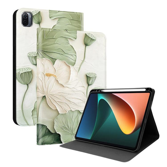 Funda para tablet inteligente de piel vegana con diseño de voltaje pintado y ranura para lápiz., For Xiaomi Redmi Pad 2, For Xiaomi Pad 7 / Pad 7 Pro, For Xiaomi Poco Pad 5G / Redmi Pad Pro 12.1, For Xiaomi Redmi Pad SE, For Xiaomi Pad 6               ...