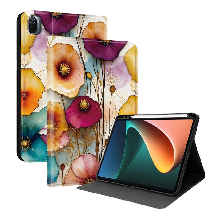 Funda para tablet inteligente de piel vegana con diseño de voltaje pintado y ranura para lápiz., For Xiaomi Redmi Pad 2, For Xiaomi Pad 7 / Pad 7 Pro, For Xiaomi Poco Pad 5G / Redmi Pad Pro 12.1, For Xiaomi Redmi Pad SE, For Xiaomi Pad 6               ...
