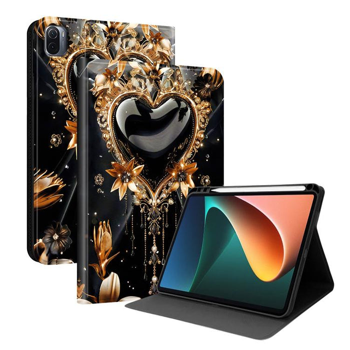 Funda para tablet inteligente de piel vegana con diseño de voltaje pintado y ranura para lápiz., For Xiaomi Redmi Pad 2, For Xiaomi Pad 7 / Pad 7 Pro, For Xiaomi Poco Pad 5G / Redmi Pad Pro 12.1, For Xiaomi Redmi Pad SE, For Xiaomi Pad 6               ...