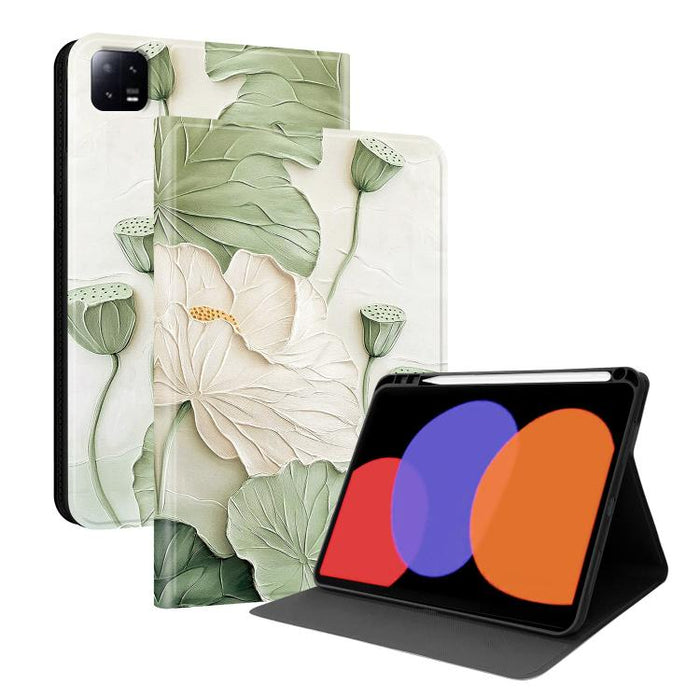 Funda para tablet inteligente de piel vegana con diseño de voltaje pintado y ranura para lápiz., For Xiaomi Redmi Pad 2, For Xiaomi Pad 7 / Pad 7 Pro, For Xiaomi Poco Pad 5G / Redmi Pad Pro 12.1, For Xiaomi Redmi Pad SE, For Xiaomi Pad 6               ...