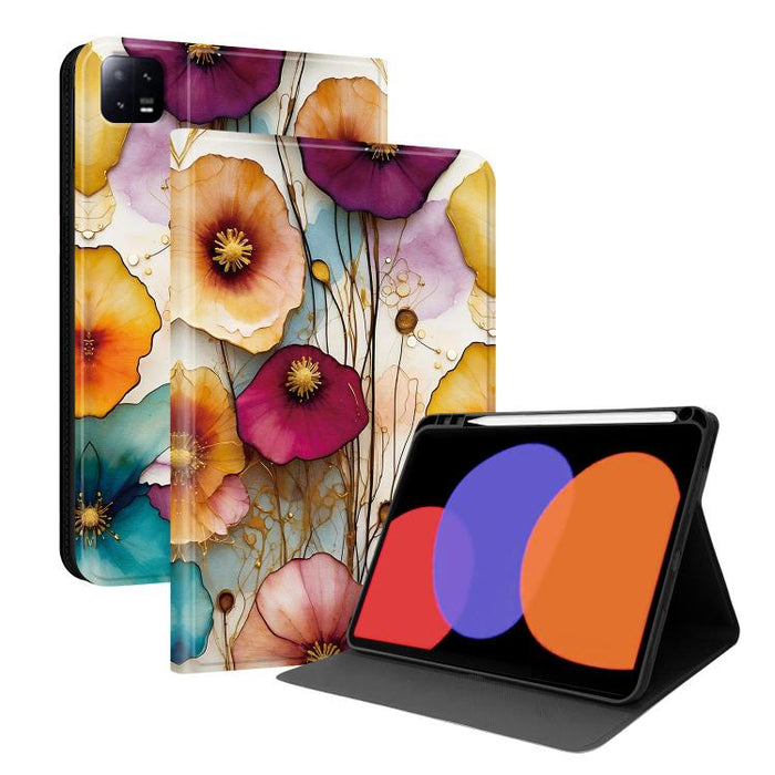 Funda para tablet inteligente de piel vegana con diseño de voltaje pintado y ranura para lápiz., For Xiaomi Redmi Pad 2, For Xiaomi Pad 7 / Pad 7 Pro, For Xiaomi Poco Pad 5G / Redmi Pad Pro 12.1, For Xiaomi Redmi Pad SE, For Xiaomi Pad 6               ...
