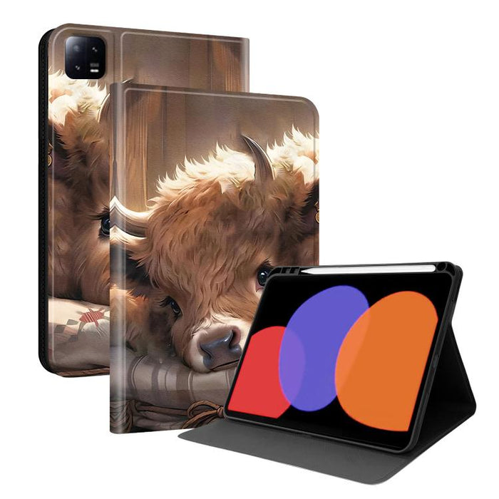 Funda para tablet inteligente de piel vegana con diseño de voltaje pintado y ranura para lápiz., For Xiaomi Redmi Pad 2, For Xiaomi Pad 7 / Pad 7 Pro, For Xiaomi Poco Pad 5G / Redmi Pad Pro 12.1, For Xiaomi Redmi Pad SE, For Xiaomi Pad 6               ...