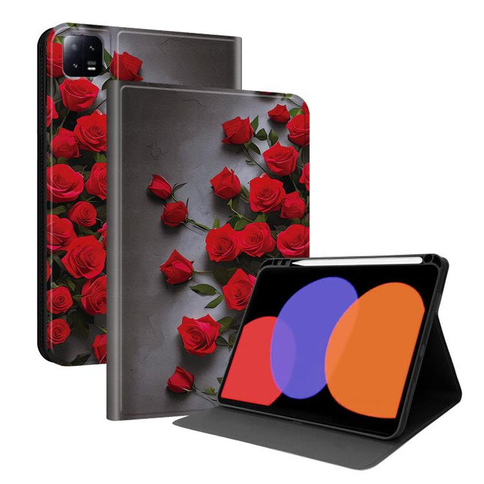 Funda para tablet inteligente de piel vegana con diseño de voltaje pintado y ranura para lápiz., For Xiaomi Redmi Pad 2, For Xiaomi Pad 7 / Pad 7 Pro, For Xiaomi Poco Pad 5G / Redmi Pad Pro 12.1, For Xiaomi Redmi Pad SE, For Xiaomi Pad 6               ...