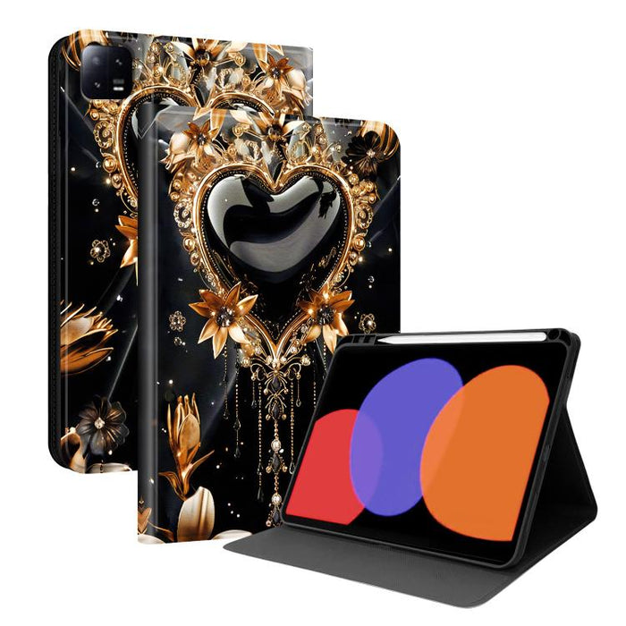 Funda para tablet inteligente de piel vegana con diseño de voltaje pintado y ranura para lápiz., For Xiaomi Redmi Pad 2, For Xiaomi Pad 7 / Pad 7 Pro, For Xiaomi Poco Pad 5G / Redmi Pad Pro 12.1, For Xiaomi Redmi Pad SE, For Xiaomi Pad 6               ...