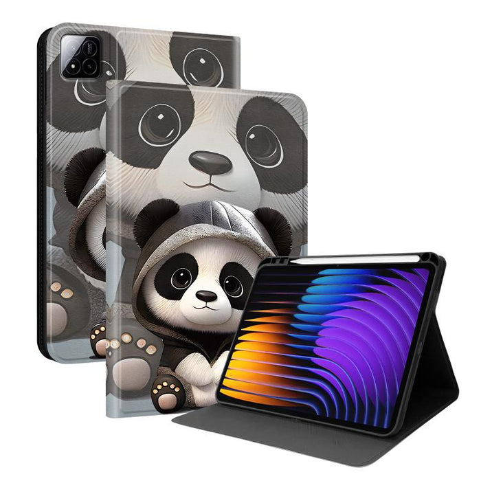 Funda para tablet inteligente de piel vegana con diseño de voltaje pintado y ranura para lápiz., For Xiaomi Redmi Pad 2, For Xiaomi Pad 7 / Pad 7 Pro, For Xiaomi Poco Pad 5G / Redmi Pad Pro 12.1, For Xiaomi Redmi Pad SE, For Xiaomi Pad 6               ...