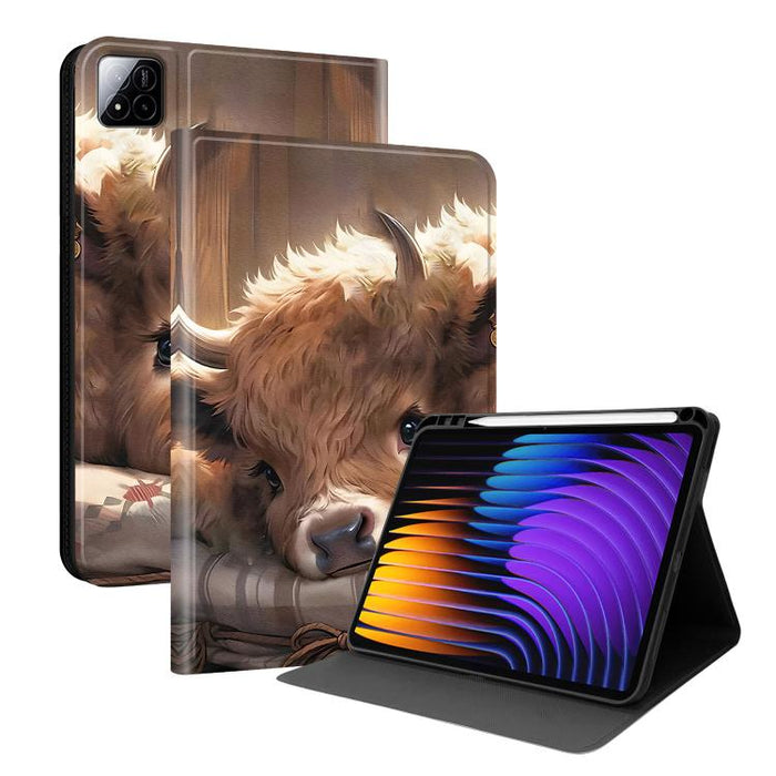 Funda para tablet inteligente de piel vegana con diseño de voltaje pintado y ranura para lápiz., For Xiaomi Redmi Pad 2, For Xiaomi Pad 7 / Pad 7 Pro, For Xiaomi Poco Pad 5G / Redmi Pad Pro 12.1, For Xiaomi Redmi Pad SE, For Xiaomi Pad 6               ...