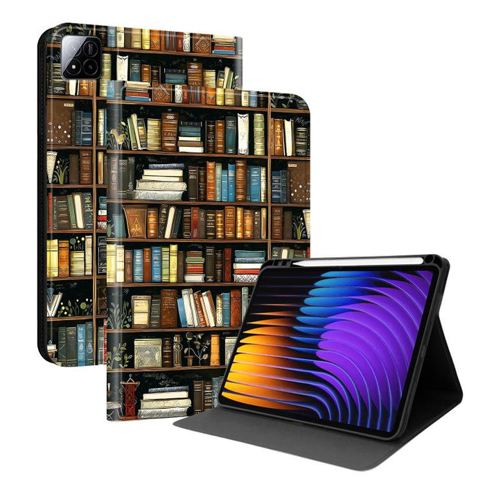 Funda para tablet inteligente de piel vegana con diseño de voltaje pintado y ranura para lápiz., For Xiaomi Redmi Pad 2, For Xiaomi Pad 7 / Pad 7 Pro, For Xiaomi Poco Pad 5G / Redmi Pad Pro 12.1, For Xiaomi Redmi Pad SE, For Xiaomi Pad 6               ...