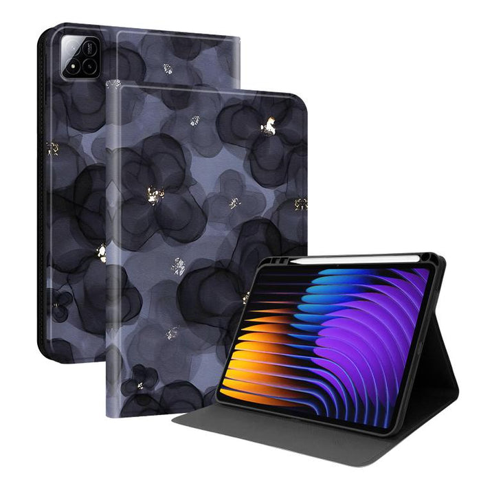 Funda para tablet inteligente de piel vegana con diseño de voltaje pintado y ranura para lápiz., For Xiaomi Redmi Pad 2, For Xiaomi Pad 7 / Pad 7 Pro, For Xiaomi Poco Pad 5G / Redmi Pad Pro 12.1, For Xiaomi Redmi Pad SE, For Xiaomi Pad 6               ...