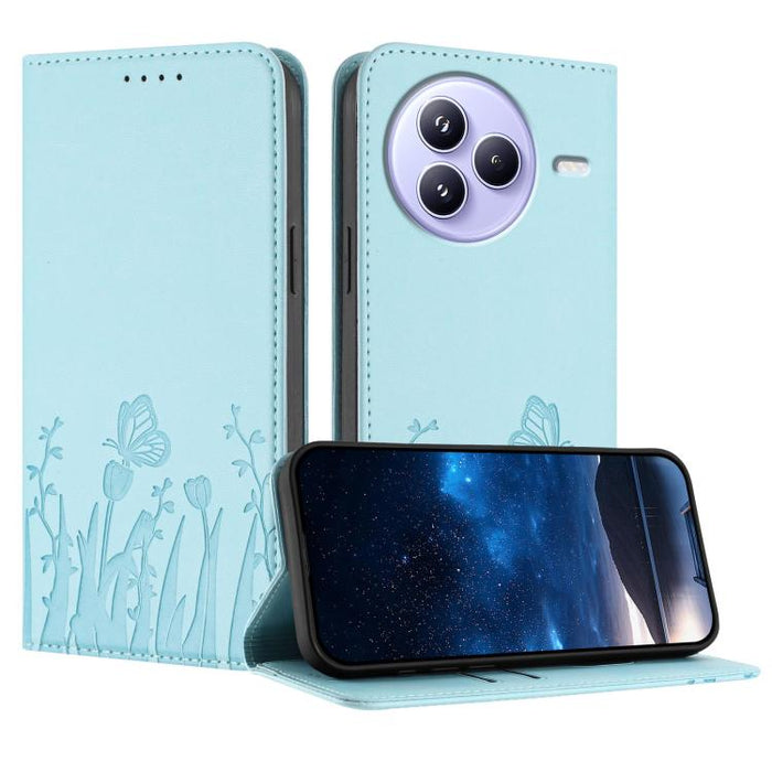 Funda magnética para teléfono de piel vegana con estampado de tulipanes y mariposas, For Xiaomi 17 Pro Max, For Xiaomi 17 Pro, For Xiaomi 17, For Xiaomi Poco M7 4G 169mm, For Xiaomi 15T Pro 5G, For Xiaomi 15T 5G, For Xiaomi Civi 5 Pro, For Xiaomi 15S P...