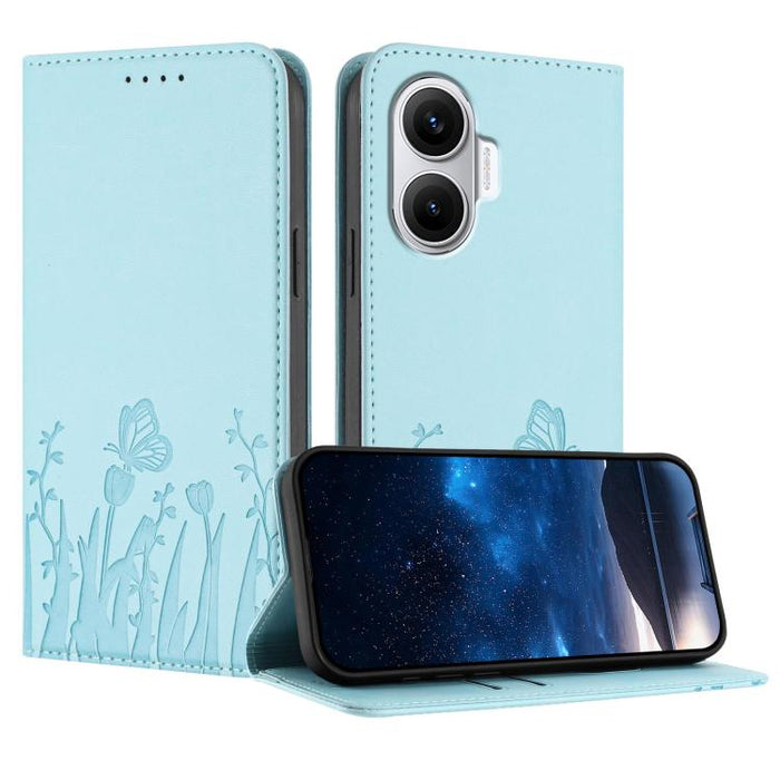 Funda magnética para teléfono de piel vegana con estampado de tulipanes y mariposas, For Xiaomi Poco F7 Pro / Poco F7 Ultra, For Xiaomi 15 Ultra, For Xiaomi Poco X7 Pro / Redmi Turbo 4, For Xiaomi 15 Pro, For Xiaomi 15, For Xiaomi 14T Pro, For Xiaomi 1...