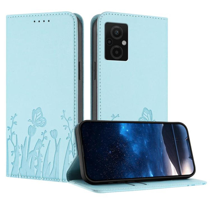 Funda magnética para teléfono de piel vegana con estampado de tulipanes y mariposas, For Xiaomi 14 Pro, For Xiaomi 14, For Xiaomi 13T / 13T Pro / Redmi K60 Ultra, For Xiaomi 13 Lite / Civi 2, For Xiaomi Poco M5 / Poco M4 5G / Redmi 10 5G               ...
