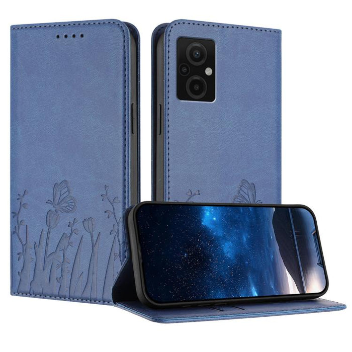 Funda magnética para teléfono de piel vegana con estampado de tulipanes y mariposas, For Xiaomi 14 Pro, For Xiaomi 14, For Xiaomi 13T / 13T Pro / Redmi K60 Ultra, For Xiaomi 13 Lite / Civi 2, For Xiaomi Poco M5 / Poco M4 5G / Redmi 10 5G               ...
