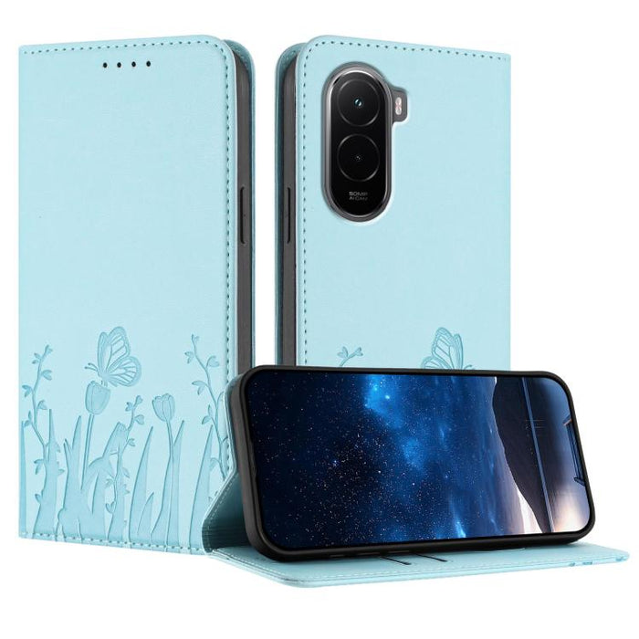 Funda magnética para teléfono de piel vegana con estampado de tulipanes y mariposas, For Xiaomi 17 Pro Max, For Xiaomi 17 Pro, For Xiaomi 17, For Xiaomi Poco M7 4G 169mm, For Xiaomi 15T Pro 5G, For Xiaomi 15T 5G, For Xiaomi Civi 5 Pro, For Xiaomi 15S P...