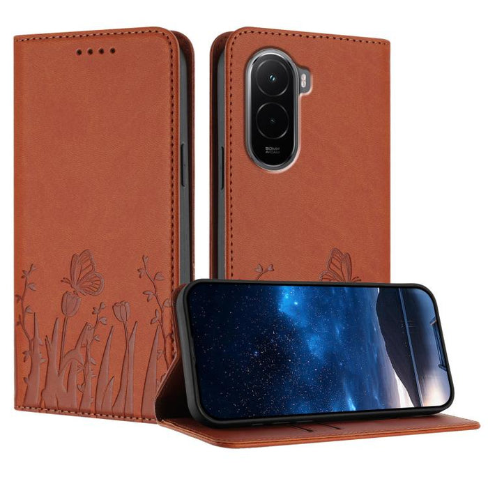 Funda magnética para teléfono de piel vegana con estampado de tulipanes y mariposas, For Xiaomi 17 Pro Max, For Xiaomi 17 Pro, For Xiaomi 17, For Xiaomi Poco M7 4G 169mm, For Xiaomi 15T Pro 5G, For Xiaomi 15T 5G, For Xiaomi Civi 5 Pro, For Xiaomi 15S P...