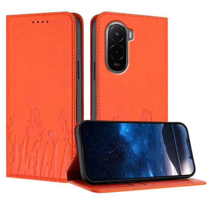 Funda magnética para teléfono de piel vegana con estampado de tulipanes y mariposas, For Xiaomi 17 Pro Max, For Xiaomi 17 Pro, For Xiaomi 17, For Xiaomi Poco M7 4G 169mm, For Xiaomi 15T Pro 5G, For Xiaomi 15T 5G, For Xiaomi Civi 5 Pro, For Xiaomi 15S P...