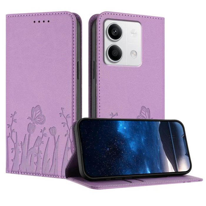Funda magnética para teléfono de piel vegana con estampado de tulipanes y mariposas, For Redmi 13C 4G / 5G / Poco C65 / Poco M6 5G, For Redmi Note 13 4G, For Redmi K70E / Poco X6 Pro, For Redmi Note 13 Pro 5G / Xiaomi Poco X6, For Redmi Note 13 5G     ...