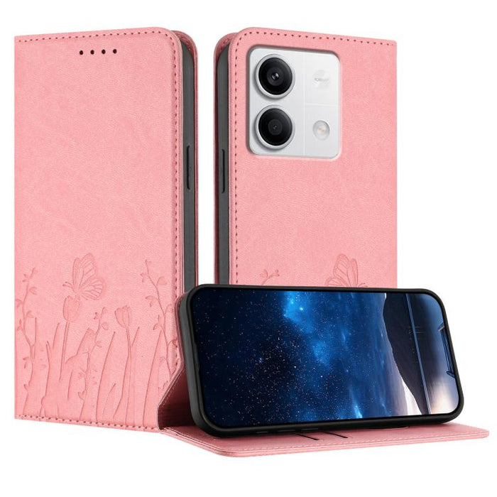 Funda magnética para teléfono de piel vegana con estampado de tulipanes y mariposas, For Redmi 13C 4G / 5G / Poco C65 / Poco M6 5G, For Redmi Note 13 4G, For Redmi K70E / Poco X6 Pro, For Redmi Note 13 Pro 5G / Xiaomi Poco X6, For Redmi Note 13 5G     ...