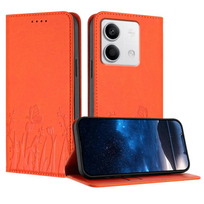 Funda magnética para teléfono de piel vegana con estampado de tulipanes y mariposas, For Redmi 13C 4G / 5G / Poco C65 / Poco M6 5G, For Redmi Note 13 4G, For Redmi K70E / Poco X6 Pro, For Redmi Note 13 Pro 5G / Xiaomi Poco X6, For Redmi Note 13 5G     ...