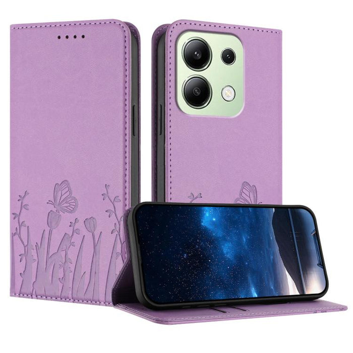 Funda magnética para teléfono de piel vegana con estampado de tulipanes y mariposas, For Redmi 13C 4G / 5G / Poco C65 / Poco M6 5G, For Redmi Note 13 4G, For Redmi K70E / Poco X6 Pro, For Redmi Note 13 Pro 5G / Xiaomi Poco X6, For Redmi Note 13 5G     ...