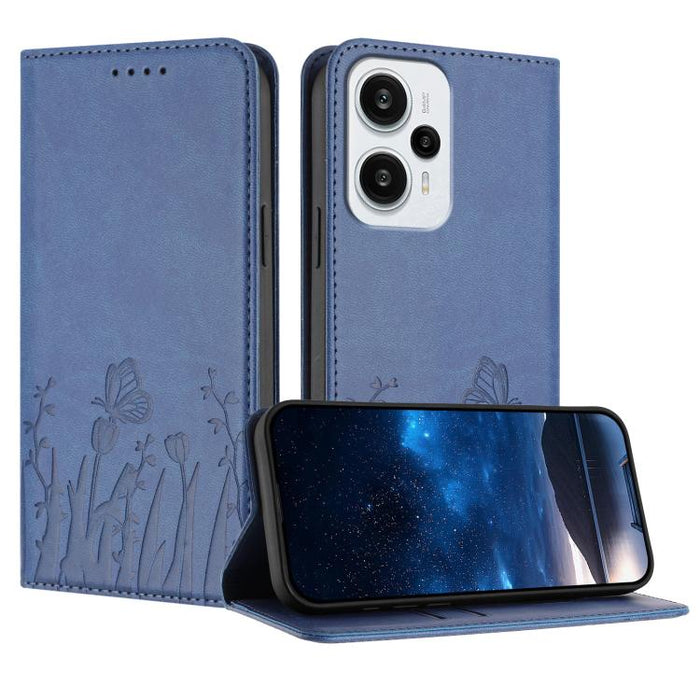 Funda magnética para teléfono de piel vegana con estampado de tulipanes y mariposas, For Redmi 13C 4G / 5G / Poco C65 / Poco M6 5G, For Redmi Note 13 4G, For Redmi K70E / Poco X6 Pro, For Redmi Note 13 Pro 5G / Xiaomi Poco X6, For Redmi Note 13 5G     ...