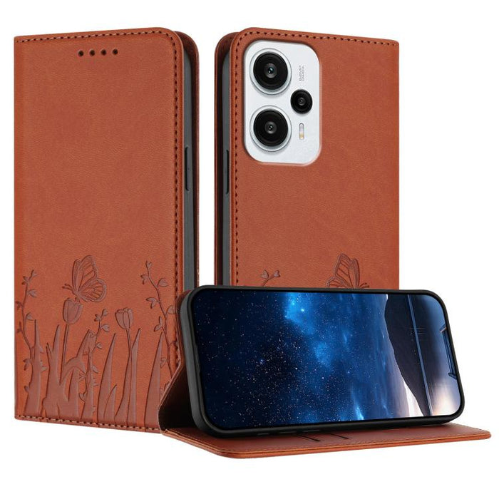 Funda magnética para teléfono de piel vegana con estampado de tulipanes y mariposas, For Redmi 13C 4G / 5G / Poco C65 / Poco M6 5G, For Redmi Note 13 4G, For Redmi K70E / Poco X6 Pro, For Redmi Note 13 Pro 5G / Xiaomi Poco X6, For Redmi Note 13 5G     ...