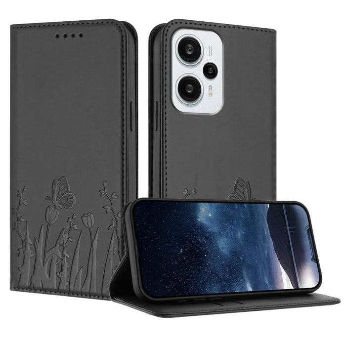 Funda magnética para teléfono de piel vegana con estampado de tulipanes y mariposas, For Redmi 13C 4G / 5G / Poco C65 / Poco M6 5G, For Redmi Note 13 4G, For Redmi K70E / Poco X6 Pro, For Redmi Note 13 Pro 5G / Xiaomi Poco X6, For Redmi Note 13 5G     ...