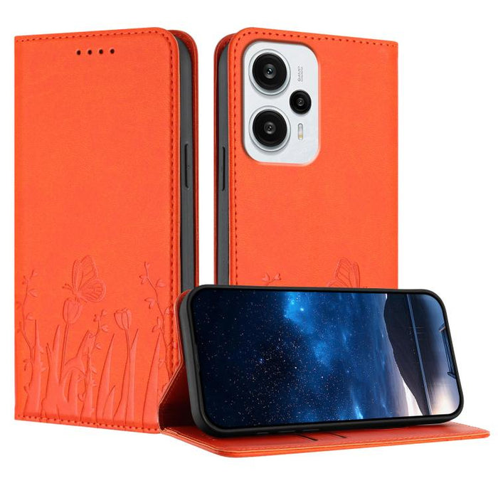 Funda magnética para teléfono de piel vegana con estampado de tulipanes y mariposas, For Redmi 13C 4G / 5G / Poco C65 / Poco M6 5G, For Redmi Note 13 4G, For Redmi K70E / Poco X6 Pro, For Redmi Note 13 Pro 5G / Xiaomi Poco X6, For Redmi Note 13 5G     ...
