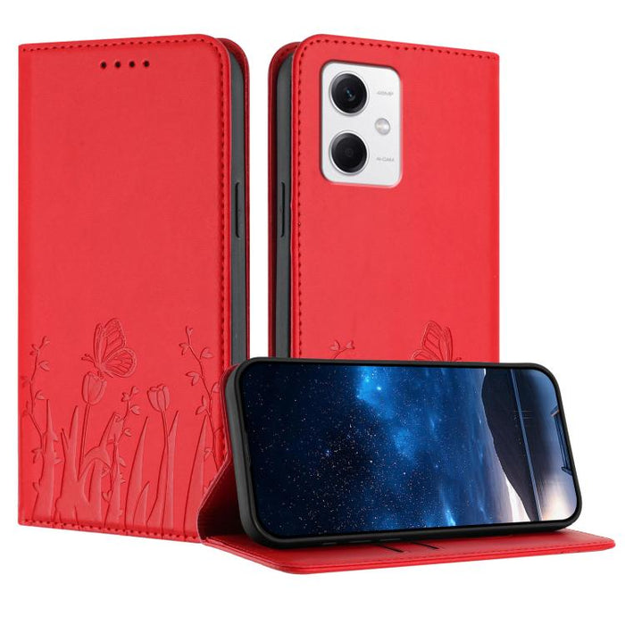 Funda magnética para teléfono de piel vegana con estampado de tulipanes y mariposas, For Redmi 13C 4G / 5G / Poco C65 / Poco M6 5G, For Redmi Note 13 4G, For Redmi K70E / Poco X6 Pro, For Redmi Note 13 Pro 5G / Xiaomi Poco X6, For Redmi Note 13 5G     ...